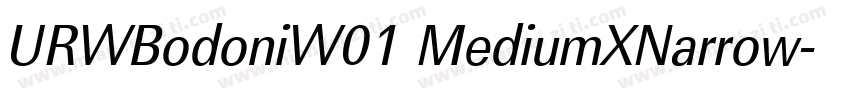 URWBodoniW01 MediumXNarrow字体转换